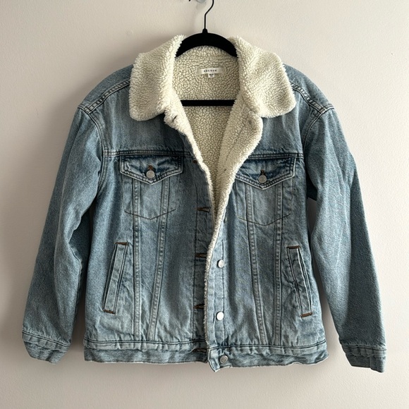 Pacsun Oversized Sherpa Trucker Jacket - Size XS/S - Picture 2 of 8